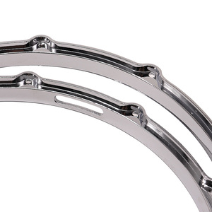 Chất lượng cao hợp kim nhôm mạ bạc 14 inch 10 lỗ bẫy và bột bên Die Cast trống Hoop - Product Image 4