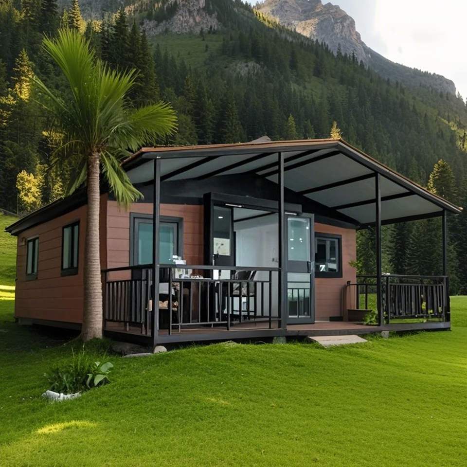 Prefab Modular Steel & Wooden Contemporary 40ft Expandable Flat Pack ...