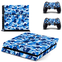 Autocollant pour console de jeu PS4 Fat, autocollant de protection de console de jeu, autocollant de contrôleur de jeu