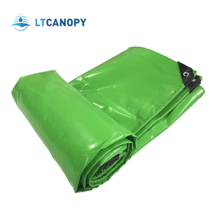 Litong Chine usine bâche fabricant fournir durable <span class=keywords><strong>vert</strong></span> clair pvc enduit bâche pvc enduit toile tissu - Product Image 2