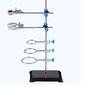 Guanghe Kunshenglong Laboratory Clamp Stand With <b>Rings</b> And <b>Clips</b> For Test Tubes And Flasks 3-Piece Set Large Medium Small - Product Image 1