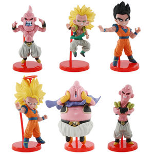 6 pc/ensemble DBZ figurine d'action ensemble créatif Anime Super Saiyan oeuf Capsule Figure jouets dessin animé Vegeta <span class=keywords><strong>Goku</strong></span> PVC Figure modèle - Product Image 2
