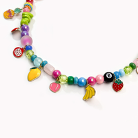 Groothandel Y2K kleurrijke kralen tasbedel riem ster schelp vis fruit bedels handtas decoratieve accessoires cadeaus voor vrouwen