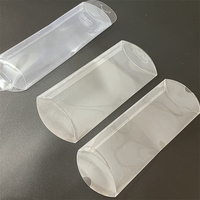 Top Vente Pliable Transparent En Plastique PET Oreiller Boîtes D'emballage avec Logo Personnalisé Matériaux Recyclés 0.3mm D'épaisseur HXC Marque