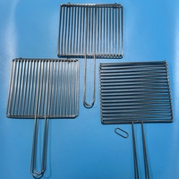 Prix d'usine Panier de cuisson pour barbecue en acier inoxydable 304, carré plat, réutilisable, portable, avec système de verrouillage sécurisé, pour grillades de poisson en extérieur
