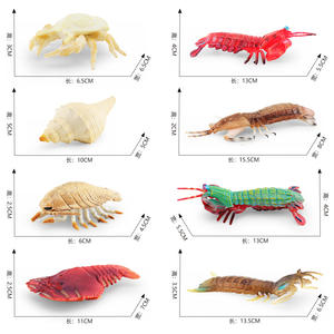 Conjunto de modelo de criatura marina simulada <span class=keywords><strong>Mantis</strong></span> zapatilla de camarón langosta Yeti <span class=keywords><strong>cangrejo</strong></span> caracol Gigante Isopod figuritas de mar profundo - Product Image 4