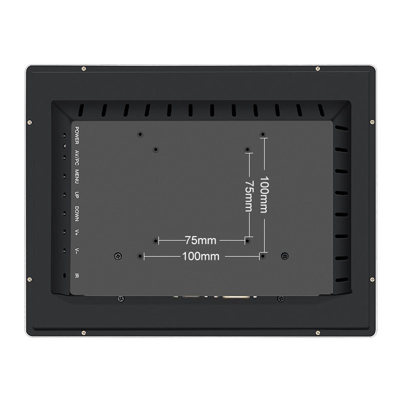 12 Inch 1024*768 VGA AV BNC Capacitive PCAP Touch Screen Aluminum Frame TFT Wall Mounted OEM ODM Industrial LCD Monitor