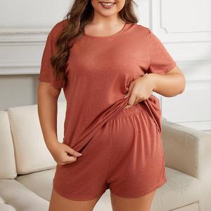 Set <span class=keywords><strong>pigiama</strong></span> Casual 2 pezzi da <span class=keywords><strong>donna</strong></span> manica corta <span class=keywords><strong>taglie</strong></span> <span class=keywords><strong>forti</strong></span> da <span class=keywords><strong>donna</strong></span> <span class=keywords><strong>pigiama</strong></span> <span class=keywords><strong>pigiama</strong></span> <span class=keywords><strong>pigiama</strong></span> Pjs 1XL-5XL - Product Image 4