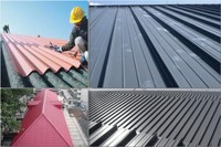 Máquina para Fabricar Paneles de Techo Corrugados Trapezoidales de Metal de Doble Capa con Recubrimiento de Color, Venta Directa de Fábrica