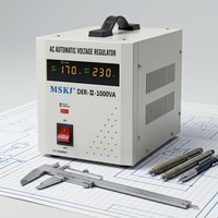Stabilisateur de tension automatique monophasé MSKJ 1000VA à 5 relais, 95-270V vers 220V, régulateur de puissance et protecteur