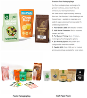 Sachet Doypack refermable avec fermeture éclair, imprimé sur mesure, en plastique de qualité alimentaire, pour emballage de snacks, fruits secs et noix