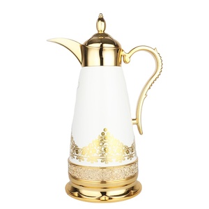 1.0L สไตล์อาหรับสีขาวปราศจากแร่ใยหินแก้วฉนวนกระติกสุญญากาศ - Product Image 1