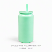 Bouteille d'eau isotherme en acier inoxydable personnalisée avec logo, 480 ml (16 oz), avec paille – Vente en gros