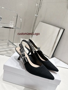 Luxury Designer Women Technical Fabric Upper <b>Flat</b> Slingbacks Lady Evening Party Slip on <b>Pointed</b> <b>Toe</b> Slingback <b>Flats</b> Sandals - Product Image 4