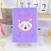 Kunden spezifische A5 Soft Cartoon Kinder Liebe Plüsch Notizbuch Hardcover Promotion Tagebuch Journal für Jungen Mädchen Nettes Herz Design Geschenk