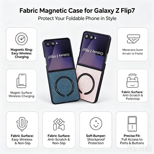 Étui de téléphone portable pliable en cuir de luxe Chang Liang avec anneau magnétique antichoc et design étoile pour Z Flip6/Z Fold4-6 Motorola <span class=keywords><strong>Poco</strong></span> - Product Image 6