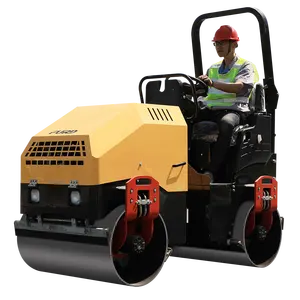 Factory supplier 1.5 ton road roller gasoline powered road compaction machine for sale