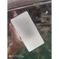 Batu Bata Kaca Buram Kristal Jernih dengan Lapisan Hot Melt, Campuran Asam Etsa, untuk Partisi Dinding Dapur dan Ruang Tamu, Blok Bangunan