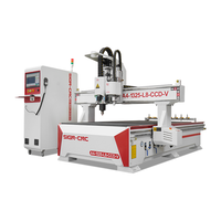 Cutter CNC à lame vibrante 1325 1530 avec caméra CCD et broche ATC pour la découpe de tapis, tissus, PVC et plastiques