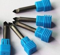 Fraise PCD de 6mm, 35, 30, 35, 40, 45 degrés, fraiseuse en diamant, outils en granit dur, blocs de gravure