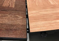 Plancher de danse élégant en bois grainé pour les expositions, les mariages et une utilisation portable