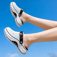 Sandales de sport à coussin d'air personnalisées OEM Henghao, directement de l'usine, pour la récupération, souples, à rebond, avec sangle réglable, vente en gros