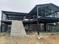 Vivienda Modular de Acero Prefabricada, Diseño Moderno de Mediados de Siglo, Estructura de Acero Completa, Edificios de Dos Pisos, Garantía de 5 Años