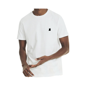 Cómoda Camiseta de manga corta con cuello redondo de algodón 100% para hombre, último diseño personalizado OEM, transpirable, suave sensación, estampado bordado - Product Image 1