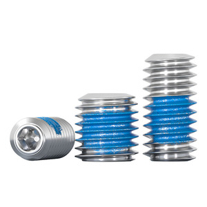 Tornillos de Cabeza Hexagonal Interna de Acero Inoxidable 304 Tianzhuo Hardware, M2-M20, Extremo Plano, Recubrimiento de Pegamento Azul - Product Image 1