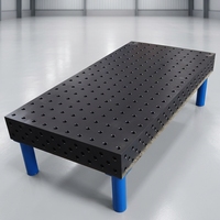 Plateforme de soudage 3D robuste en acier nitrué trempé pour l'ingénierie aérospatiale et les travaux de précision