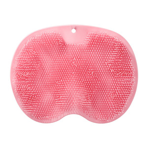 Shower Foot Scrubber Mat <b>Back</b> <b>Washer</b> Exfoliating Bath Wash Pad Wall Mounted Slip Suction Cups For Use In Cleaner Men Women - Product Image 1