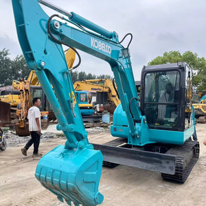 Miniexcavadora Kobelco SK60, maquinaria de construcción confiable con características de precio competitivo, engranajes de caja de cambios, componentes centrales PLC - Product Image 1