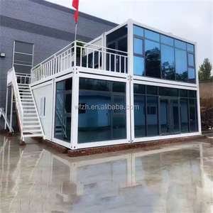 Construction Site 20Ft Prefabric Flat Pack Steel Modern Modular Container <b>House</b> Office Kiosk for Sale - Product Image 1