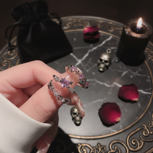 Vendita calda di tendenza gotico argento anello di lusso teschio di moda per gli uomini delle donne in oro rosa placcato in acciaio inox all'ingrosso disponibile - Product Image 3