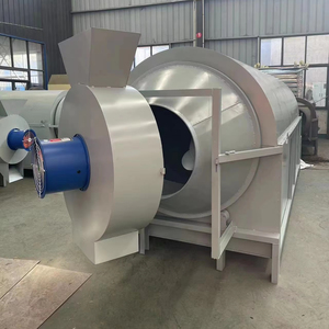 Sécheur rotatif à tambour pour sciure de bois certifié CE avec tuyau de flux d'air, capacité de 300 à 400 kg/h - Product Image 5