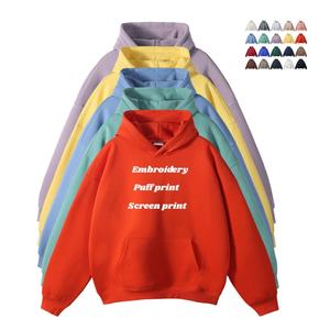 Impression bouffante pulls à capuche pour hommes sweats à capuche épais de haute qualité unisexe personnalisé marque Design Essentials sweats à capuche - Product Image 1