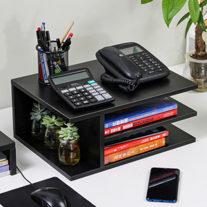 Mini organizador de escritorio, estante de almacenamiento rectangular de 3 niveles para organización de escritorio de oficina - Product Image 1