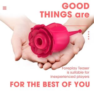 Vibrador en Forma de Rosa para <span class=keywords><strong>Mujer</strong></span>, Diseño Actualizado, Dispositivo de Masaje y Masturbación <span class=keywords><strong>con</strong></span> Succión - Product Image 4