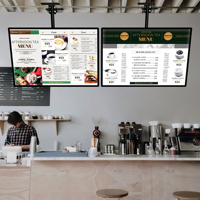 Affiche personnalisée, boîte à lumière LED 3D mince pour la publicité, panneau lumineux pour pizza, boîte à lumière rétroéclairée, menu lumineux pour boutique, restaurant, café