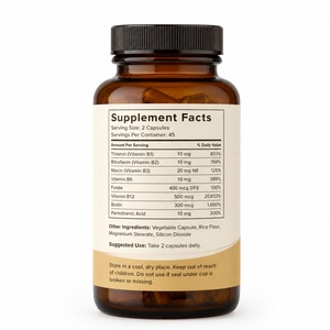 Private Label Vitamin B6 B7 B12 Capsules 60 Capsules/Bottle Hot Selling Adult Supplements <b>Metabolism</b> Boosting Not for Children - Product Image 6