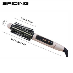 Cepillo Alisador <span class=keywords><strong>de</strong></span> Cabello Eléctrico Profesional con Rotación <span class=keywords><strong>de</strong></span> 360 Grados, 2 en 1, Plancha para Alisar y Rizar con Herramientas <span class=keywords><strong>de</strong></span> Peinado - Product Image 5