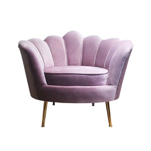 Vòng Hoa Hiện Đại Mẫu Nhung Màu Xanh Lá Cây Giải Trí Cánh Tay Ghế Cho Phòng Khách Chất Lượng Cao Chân Vàng Bán Hot Accent Ghế - Product Image 3