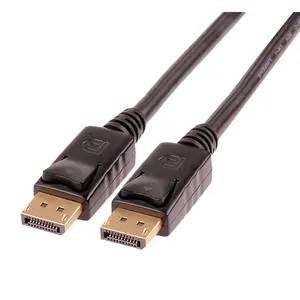 Lenovo Dell HP ASUS Displayport Cable 2M High Speed DP Cabo 1080p@60hz DP to DP ABS Gold Guangdong Poly Bag / Blister / Gift Box