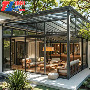 Nouvelles Tendances Solariums Personnalisés 4 Saisons Préfabriqués à Toit Incliné Modulaires pour Jardin et Véranda - Product Image 4
