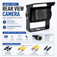 Sistema de Seguridad Universal para Vehículos Comerciales Directo de Fábrica, Cámara para Camiones de Servicio Pesado 1080P IP68 con Carcasa Metálica Impermeable Trasera
