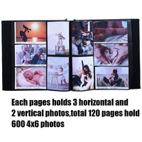 Álbum de Fotos de Cuero PU Grabado de 12 Pulgadas con Páginas Autoadhesivas, Álbum Familiar para Bodas, Gran Venta, Alta Calidad, Personalizable