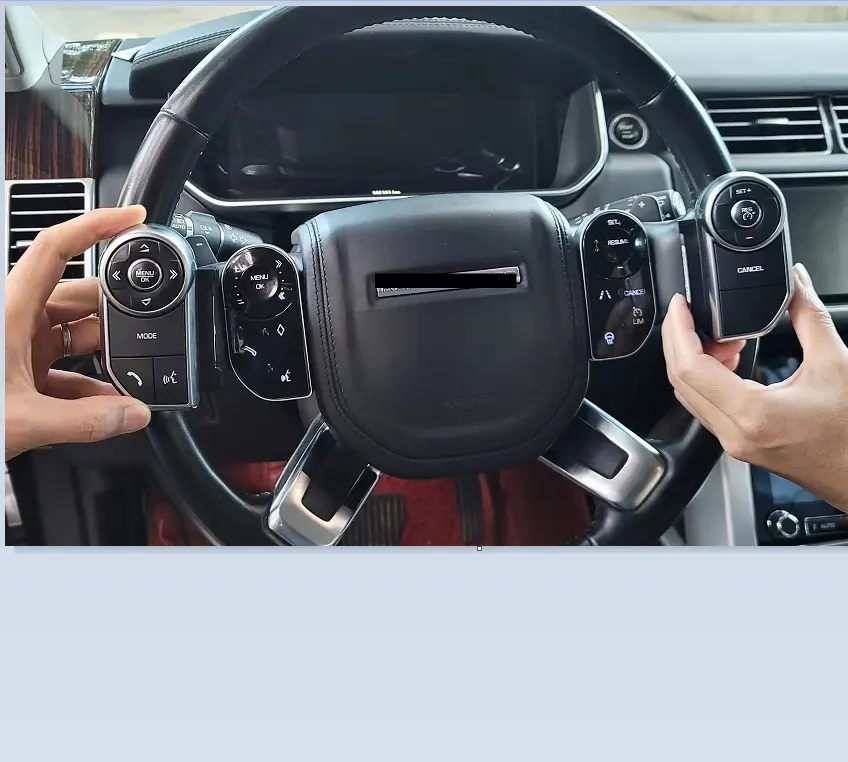 ปุ่มปุ่มสัมผัสพวงมาลัยรถยนต์,สำหรับ Land Rover Range Rover Vogue L405 2013-2017กุญแจสไตล์ OEM