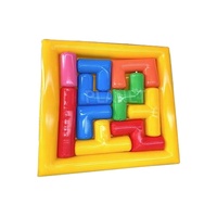 Puzzle gonflable populaire de jeu de construction d'équipe de sport de grand puzzle gonflable de bloc pour l'événement de partie