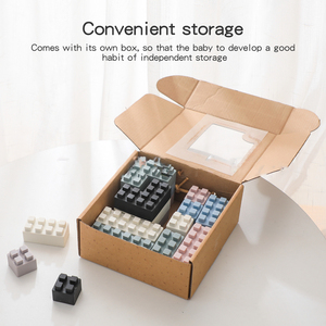 Gioco Educativo <span class=keywords><strong>Montessori</strong></span> in Silicone con Blocchi Impilabili per Bambini 13-24 Mesi Benefici Educativi Precoci - Product Image 2