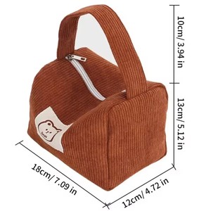Cosmetic Bags for Women <b>Plush</b> Cute Handbag Summer Fashion Soft Comfortable <b>Large</b> Capacity Trendy Handbag for Women With Handle - Product Image 6